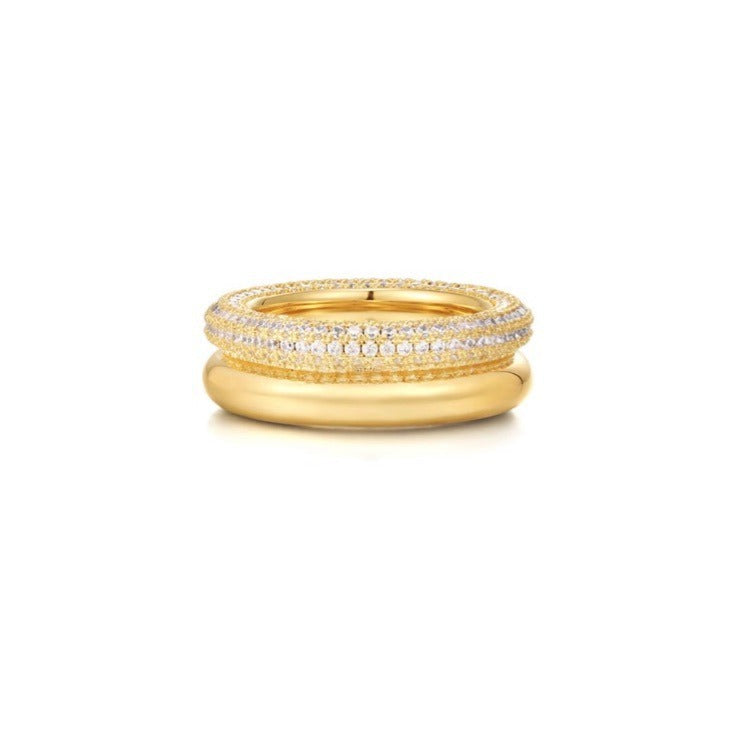 Stylish zirconium ring