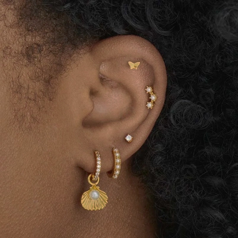 Pearl shell earring