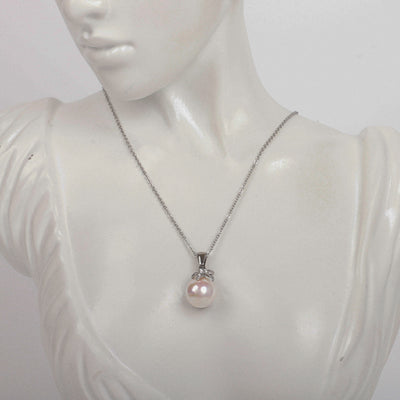 Pentagram pearl pendant temperament necklace