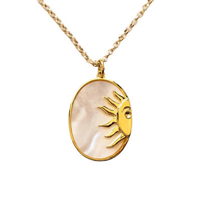 Sun Shell personality necklace