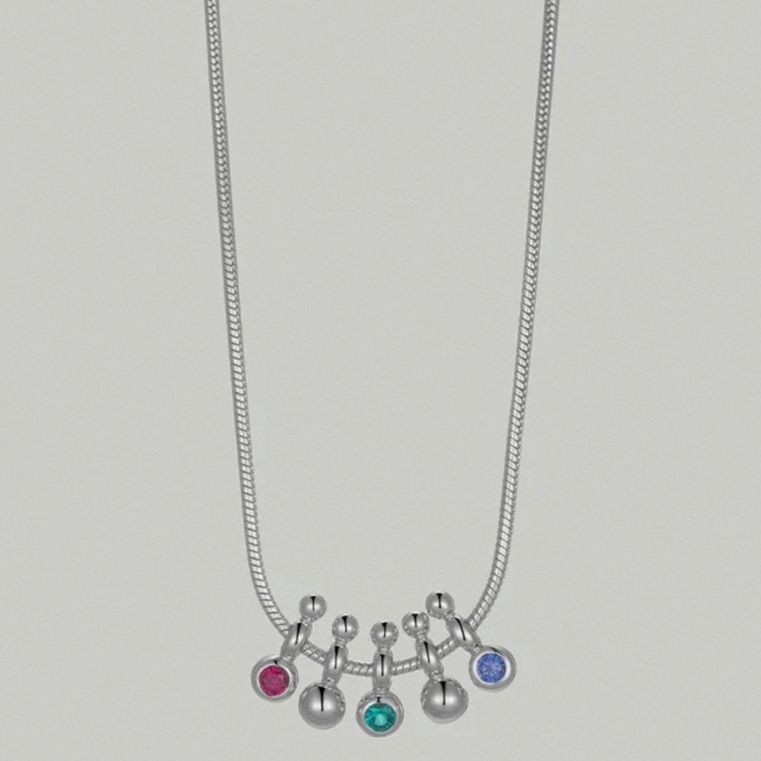 Deluxe sense light luxury gem necklace