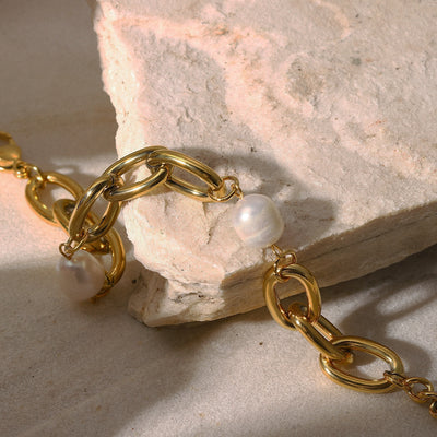 Baroque freshwater pearl bracelet