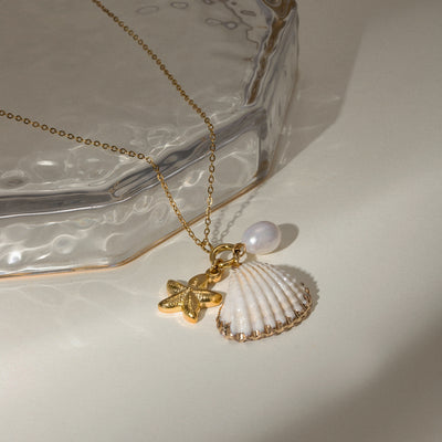 Ocean series pearl necklace